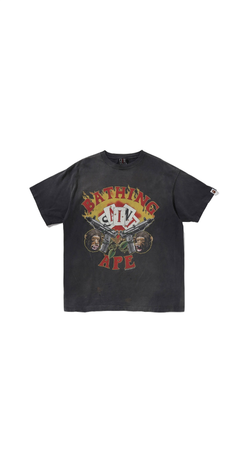 Saint Bape Distressed Logo Tee